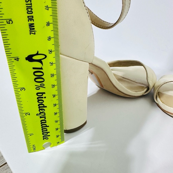 Sam Edelman Block Heel Sandal Yaro Ankle Strap Neutral Wedding Event Elegant 6 - Picture 10 of 11